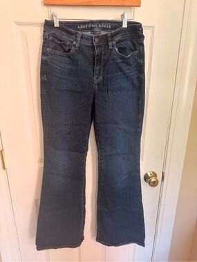 American Eagle Outfitters Dark Wash Flared Jeans